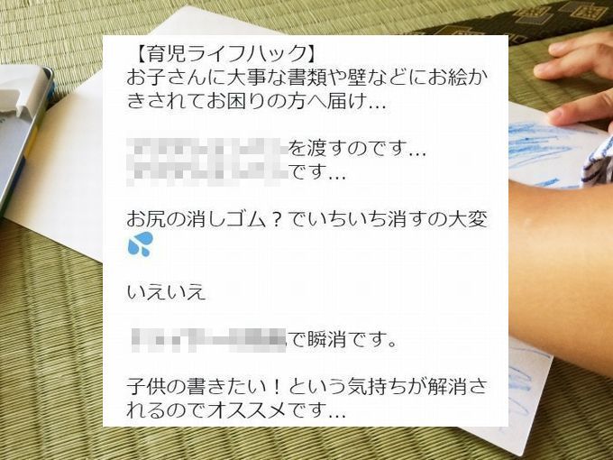 【ボールペンでお絵かきしたいお年頃】それなら“アレ”を持たせるべし！その落書き、透明にしちゃうぜ～！