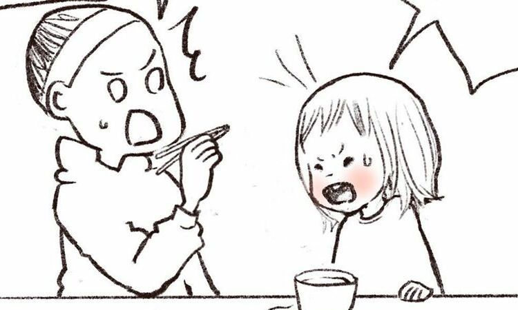 ある日のお昼ごはん。３歳長女の大発見が大発見!?｜園田お千絵