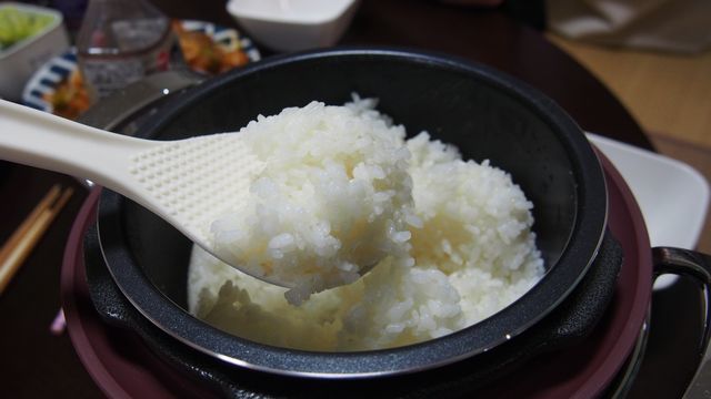 リデポット　炊飯　炊きあがり