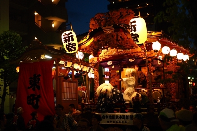 すっとこどっこい　東京　祭り　山車