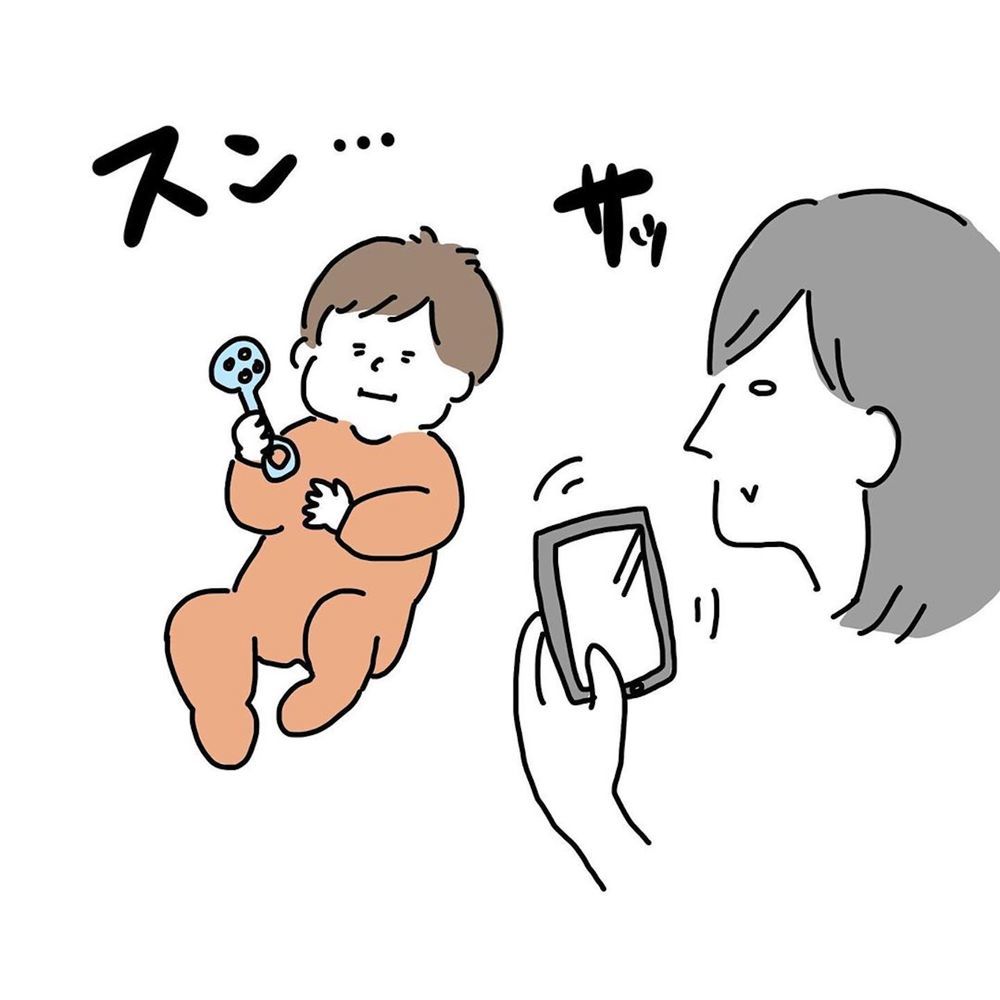 ママ　赤ちゃん　スマホ